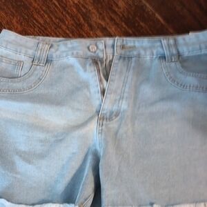 Light Blue Denim Shorts